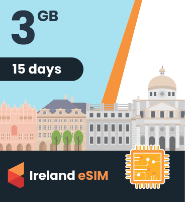 Ireland eSIM: 3GB - 15 Days