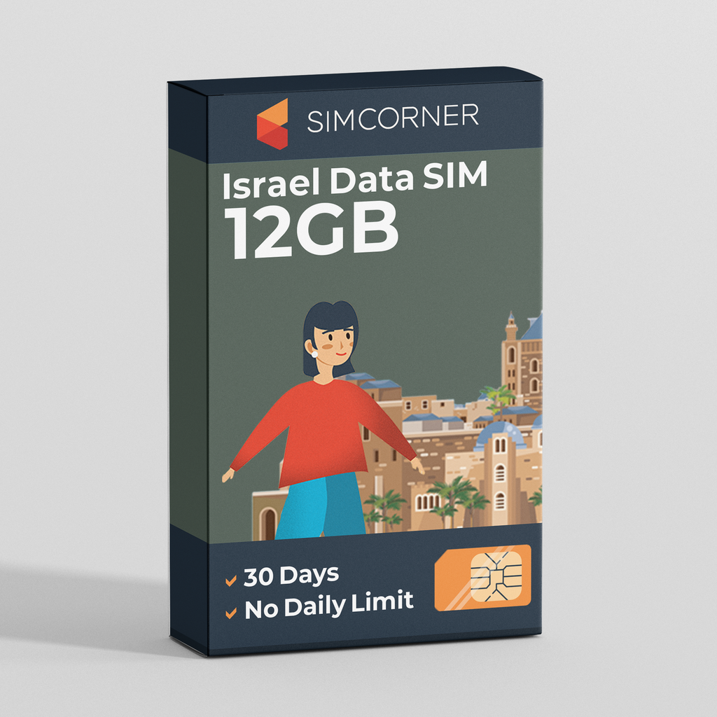 Israel Data SIM Card(12GB)