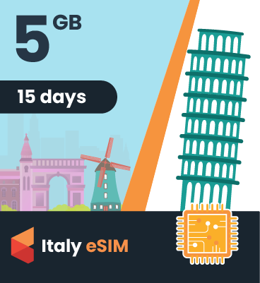 Italy eSIM: 5GB - 15 Days