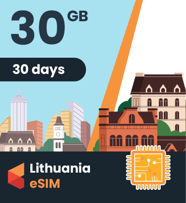 Lithuania eSIM: 30GB - 30 Days