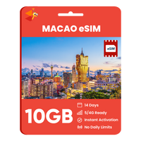 Thumbnail for [eSIM] Macao Data eSIM (10GB - 14 Days)