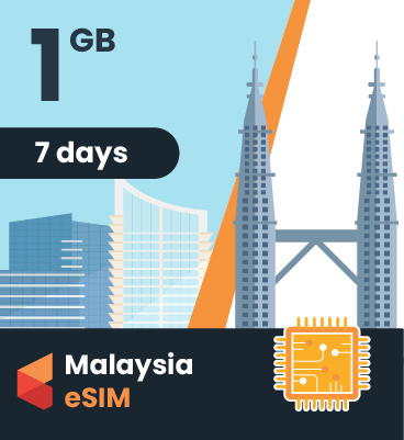 Malaysia eSIM: 1GB - 7 Days