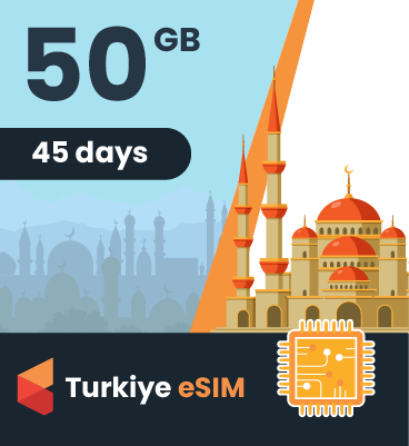 Türkiye eSIM: 50GB - 45 Days