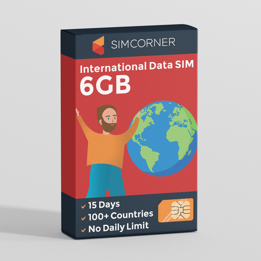 15 Day International Data Sim Card (6GB)