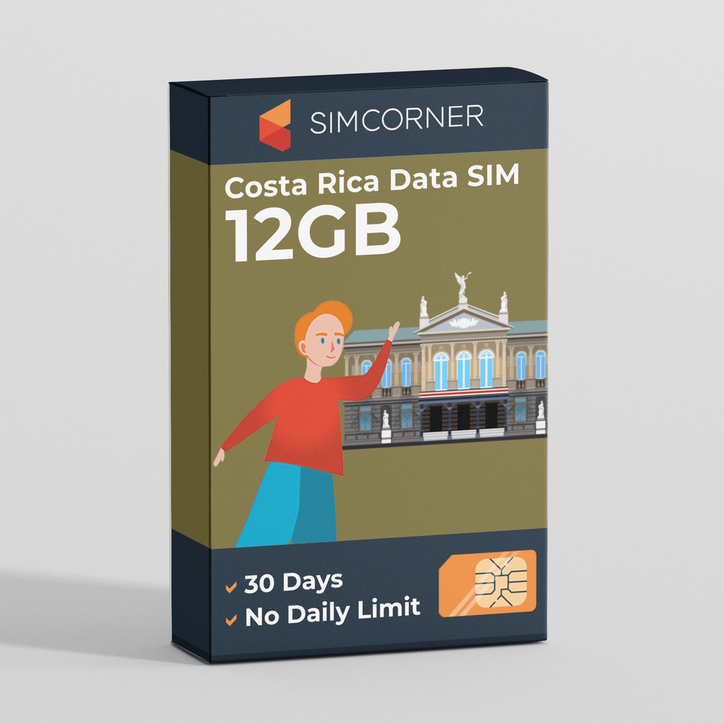 Costa Rica Data SIM Card(12GB)
