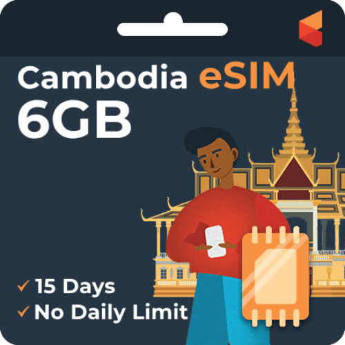 [eSIM] Cambodia Data eSIM (6GB - 15 Days)