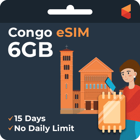 [eSIM] Congo Data eSIM (6GB - 15 Days) - SimCorner USA