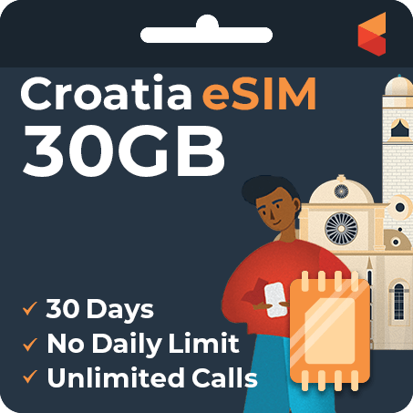 [eSIM] Croatia eSim Card (30GB)