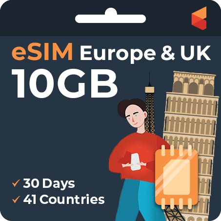 eSIM Europe & UK (10GB) | SimCorner