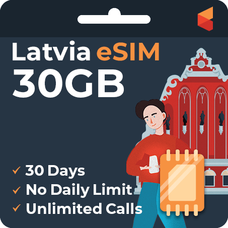 [eSIM] Latvia eSim Card (30GB)