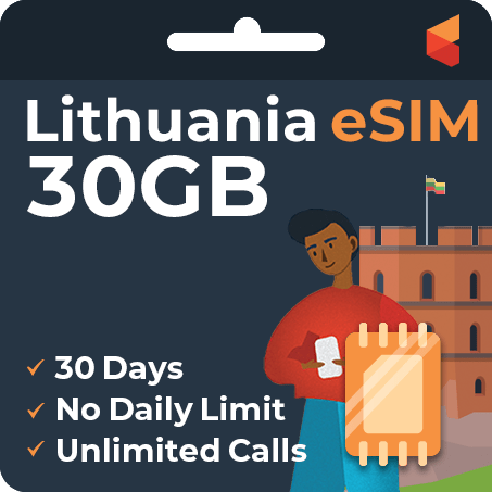 [eSIM] Lithuania eSim Card (30GB)
