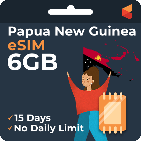 [eSIM] PapuaNewGuinea Data eSIM (6GB - 15 Days)