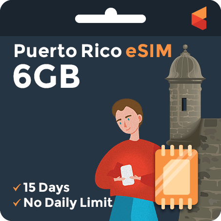 [eSIM] PuertoRico Data eSIM (6GB - 15 Days)