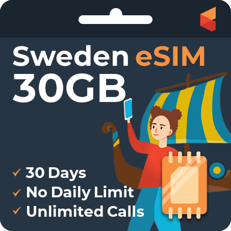 [eSIM] Sweden eSim Card (30GB)