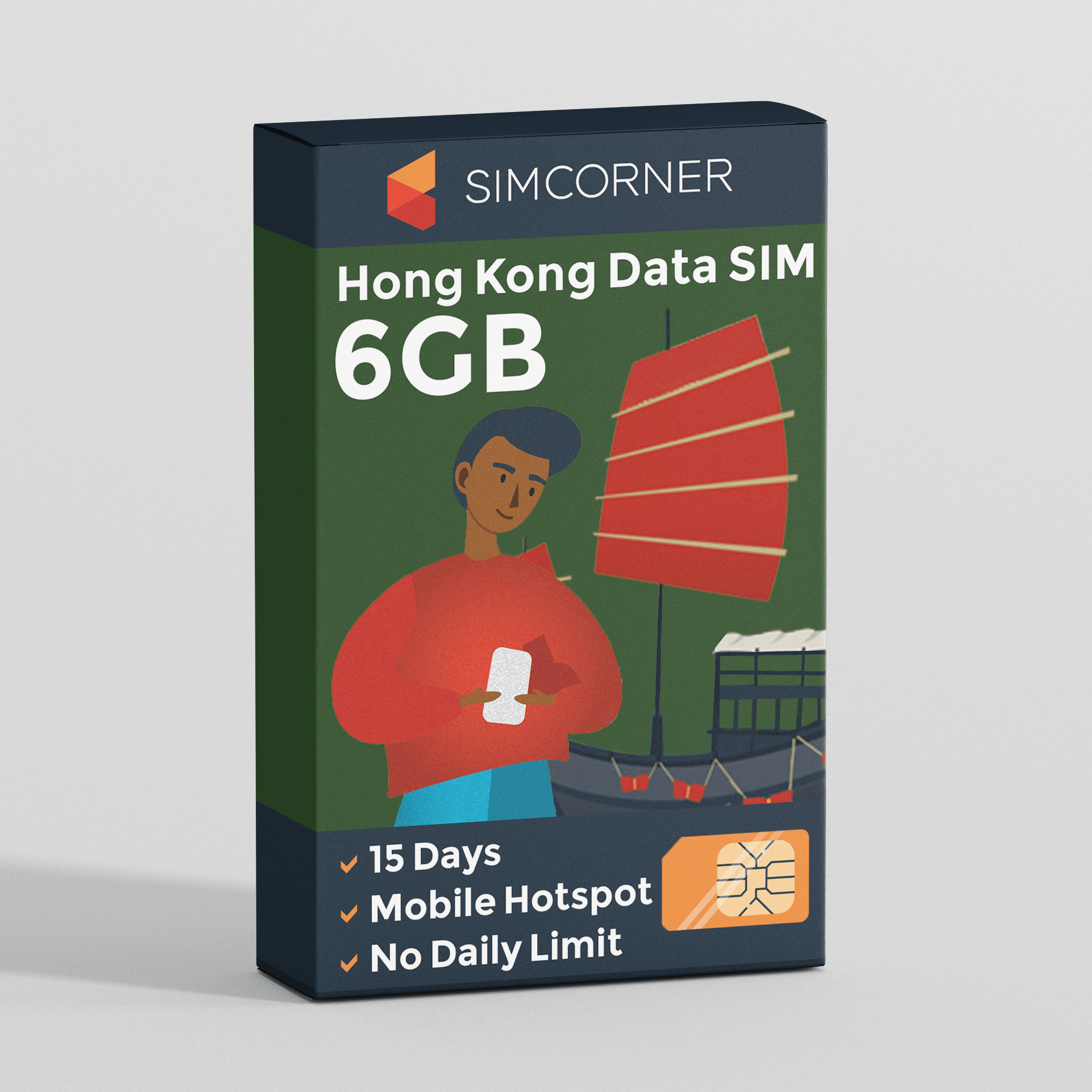 Hong Kong Data eSIM (6GB - 15 Days)