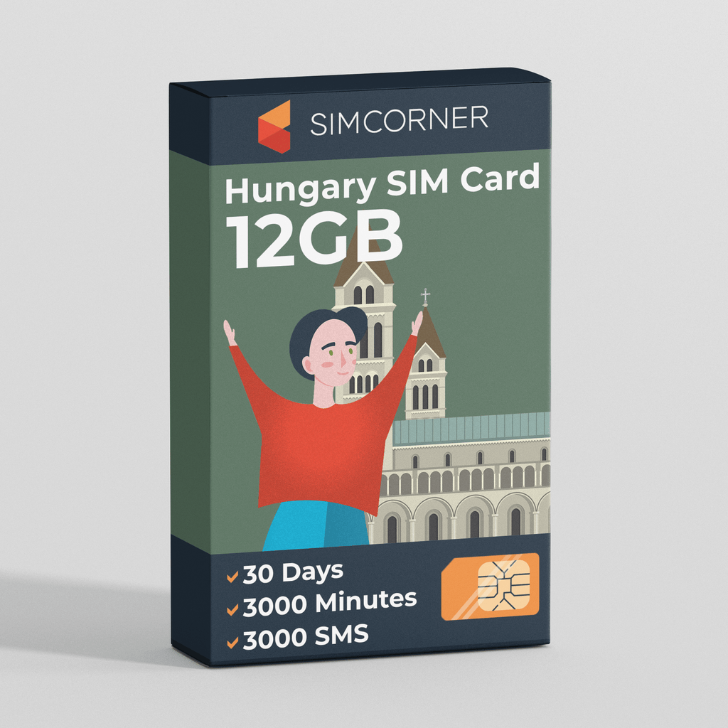 Hungary Travel Sim Card (12GB)