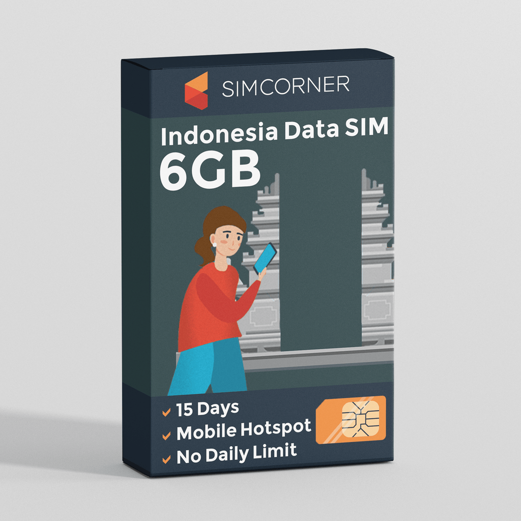 Indonesia Data SIM Card (15 Day - 6GB)