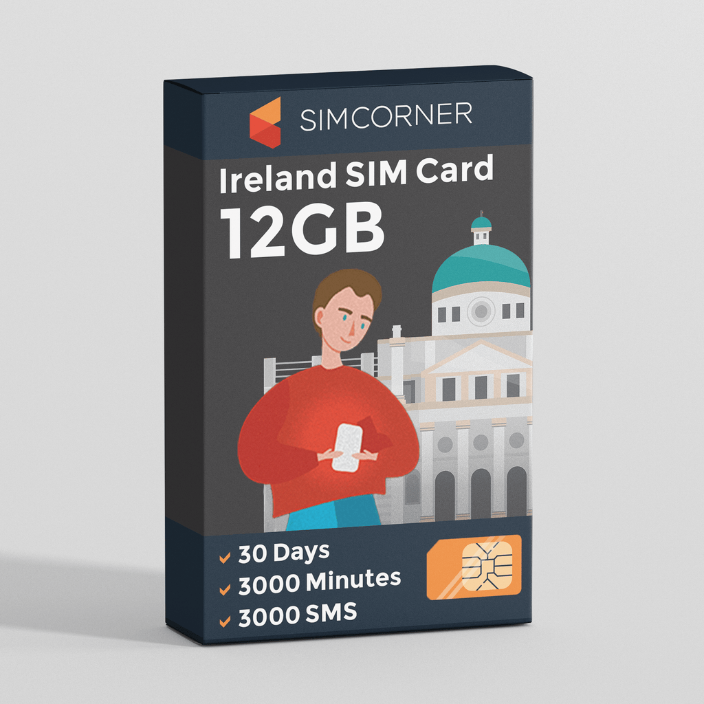 Republic of Ireland Travel Sim Card (12GB)