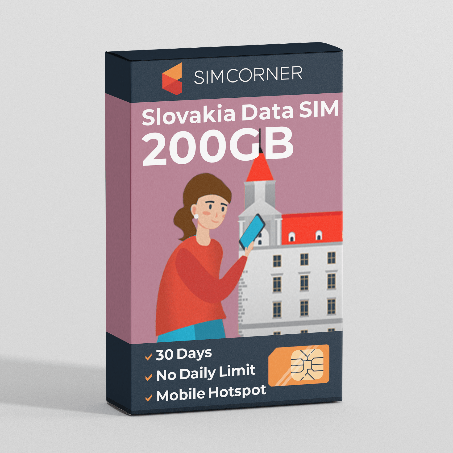 Slovakia Travel Sim Card 200GB | SimCorner