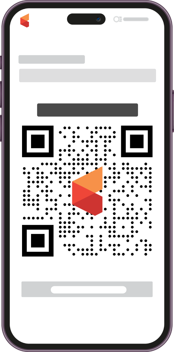 Scan QR Code from Email or Configure in Phone Settings